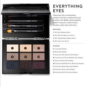 Bobbi Brown Everything Eyes Palette w/ Brushes